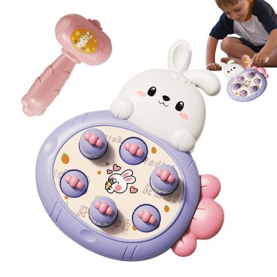 Whack Game for Kids,Bunny Design Hammering Fun Activity - Interactive Pound A Ball,for Kids Girls Early Learning Developmental Birthday Motor Skill Development