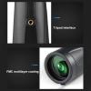 18x62 Telescopes for Adults Kids Beginners Telescopes for Astronomy Portable Optical HD Lens Monocular Telescope with Tripod Mobile Phone Clip Black One Size view 3