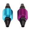 2Pcs RC Aluminum Fuel Tank Air Cooler, Universal RC Car Fuel Tank Air Cooling Parts, High Heat Dissipation Aluminum Alloy Engine Accessories with Blue Purple Finish for HSP 1/8 1/1 view 2