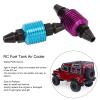 2Pcs RC Aluminum Fuel Tank Air Cooler, Universal RC Car Fuel Tank Air Cooling Parts, High Heat Dissipation Aluminum Alloy Engine Accessories with Blue Purple Finish for HSP 1/8 1/1 view 3