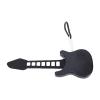 CIOURSTO Mini Guitar Finger Piano Keychain Portable Foldable Silicone Guitar Model with Sound Chips Playable for Kids Adults Musical Instrument Color Version (Black and White Version) view 1