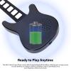 CIOURSTO Mini Guitar Finger Piano Keychain Portable Foldable Silicone Guitar Model with Sound Chips Playable for Kids Adults Musical Instrument Color Version (Black and White Version) view 4