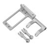 1/10 Aluminum Alloy Hydraulic Rod with Servo Mount Kit, RC Car Hydraulic Rod, High Strength Off Road Adventure Accessory, Miniature Hydraulic System for Model Car, Includes 2 Servo view 2