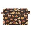 CWUPZAY Bakery Patisserie Storage Basket Canvas Fabric Collapsible Storage Bins Box Organizer Waterproof for Home Bedrooms 1 Pack view 1