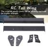 Aluminium Alloy Rear Wing Tail Spoiler Wing, RC Car Rear Wing, High Strength Double Layer Design with Adjustable Angle, 1/10 RC On Road Racing Drift Car for HSP Kyosho LC Ta view 3