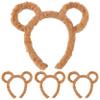 AwnsIMfreien Animal Ears, Bear Ears Headband, 4PCS Cute Furry Animal Headband, Fashion Hair Accessories for Adults & Kids Makeup Washing Face Cosplay Party Decor view 1