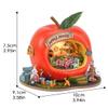 CUTEROOM Dollhouse Kit, DIY Miniature House Kit-Apple House view 2