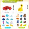 Zaviroxel 48 PCS Mini 3D Printed Animals Small Pack, Articulated 3D Animal Fidget Toys Also Known as Wigglitz, Small 3D Printed Animal Figures for Party Favors, Goodie Bags and Classroom Activities view 2