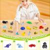 Zaviroxel 48 PCS Mini 3D Printed Animals Small Pack, Articulated 3D Animal Fidget Toys Also Known as Wigglitz, Small 3D Printed Animal Figures for Party Favors, Goodie Bags and Classroom Activities view 4