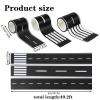 3 Rolls Road Tape, Car Tape Road Tape for Toy Cars DIY Traffic Roads Railway Adhesive Removable Washi Tape Car Tracks Roads Track Tapes for Birthday Party Decorations, Easy to Stick and Tear view 2