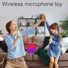 Mini Karaoke Machine for Kids and Adults, Portable Kids Karaoke Toy Machine with 2 Wireless Microphones and Bluetooth Speaker for Home Party Birthday Gifts (White-Single Microphone 1pcs) view 3