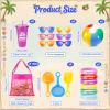Saintrygo 6 Set End of Year Gift Beach and Pool Party Favor Set for Kids with Summer Mesh Bags Beach Shovels Inflatable Balls Bulk for Pool Birthday Party Decor Summer Graduation Student Gift view 2