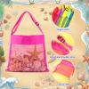 Saintrygo 6 Set End of Year Gift Beach and Pool Party Favor Set for Kids with Summer Mesh Bags Beach Shovels Inflatable Balls Bulk for Pool Birthday Party Decor Summer Graduation Student Gift view 3