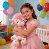 13 Inch Pink Cow Stuffed Animal, Adorable Plush Cow Doll, Floppy Dairy Cattle Soft with Rose, Soft Valentine Decorations, Gifts for Her & Boyfriend Kids Boys Girls Lover (Rose B) view 2