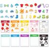 BEUNITONE 63Pcs Colour Sorting Felt Flannel Boards Stories Set & Calm Down Activity Board Indoor Activities Home Felt Board Kit for Friends DIY Crafts Interactive Gifts view 1