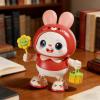 Robot Rabbit - Robot Bunny 48 Songs Electric, Dancing Animal Interactive Toys Hardware, Head Lifting Training Gear, Animated Pet Mascot | for Boys Girls Children Bedside Bedroom Bookshelf view 3