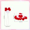 Sinbana Desk Goose Outfit Set, Cute Mini Heart Dress with Hat for 7in/17.78cm Magnetic Desk Goose Statue Porch Geese Accessories Decor view 2