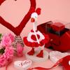 Sinbana Desk Goose Outfit Set, Cute Mini Heart Dress with Hat for 7in/17.78cm Magnetic Desk Goose Statue Porch Geese Accessories Decor view 3