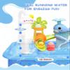 MQJJSM 4-in-1 Electric Water Table for Toddlers 1-5, Kids Play Sink with Running Water & Cloud Faucet, Sensory Toddler Water Activity Table with Fishing Game, Outdoor/Indoor Toy Gift for Boys & Girls view 2