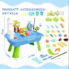 MQJJSM 4-in-1 Electric Water Table for Toddlers 1-5, Kids Play Sink with Running Water & Cloud Faucet, Sensory Toddler Water Activity Table with Fishing Game, Outdoor/Indoor Toy Gift for Boys & Girls view 3