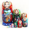 HZXCERO Russian Nesting Dolls,Wood Matryoshka Stacking,Matryoshka Doll,Russian Dolls,Dolls Kit Set of 10 Handmade Toys for Children Kids Adults Easter Mother's Day Birthday Gift view 2