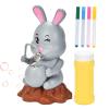 Bubble Machine Kids, Compact,  Versatile Sturdy Rabbit Blower Toy Music, Light Easter Bunny DIY, Painting Area Design Girl Indoor | Multipurpose Outdoor Indoor Utility Functional view 1