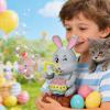 Bubble Machine Kids, Compact,  Versatile Sturdy Rabbit Blower Toy Music, Light Easter Bunny DIY, Painting Area Design Girl Indoor | Multipurpose Outdoor Indoor Utility Functional view 2
