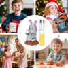 Bubble Machine Kids, Compact,  Versatile Sturdy Rabbit Blower Toy Music, Light Easter Bunny DIY, Painting Area Design Girl Indoor | Multipurpose Outdoor Indoor Utility Functional view 4