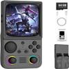 R36TMAX Retro Handheld Game Console, Portable Retro Gaming Console with 4.0 CRT-Inspired Screen, 4000mAh Arcade Classics, Supports Multiple Emulators, WiFi Network Battling, 64GB (Gray) view 1