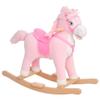 Classic Rocking Horse Toy with Realistic Design, Soft Plush Body, Sturdy Wooden Base and Gentle Rocking Motion for Home Play view 2