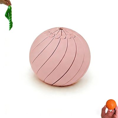 3D-Printed Twist Fidget Ball, Slime Ball Fidget Toy, Spiral Fidget Sphere for Stress Relief, Relaxation, Focus, Portable Desk Toy for Adults, for Coworkers and Friends (Pink)