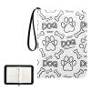 Dog Paw Print Bones Card Binder 4 Pocket Zipper PU Trading Card Album Fits 400 Game Cards 50 Removable Sleeves Card Folder Collection for Baseball Sports Cards view 2