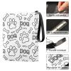 Dog Paw Print Bones Card Binder 4 Pocket Zipper PU Trading Card Album Fits 400 Game Cards 50 Removable Sleeves Card Folder Collection for Baseball Sports Cards view 4