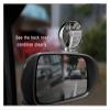 Adjustable Baby Back Seat Mirror - Multifunctional Wide Angle Car Rear View Mirror for Kids(1pcs Black) view 2