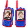 Startcan Video Walkie Talkies for Kids, 2 Pack Long Range Walkie-Talkie Toys for Indoor Outdoor Fun, Christmas Birthday Gifts for Boys Ages 3-8+ (Blue) view 1