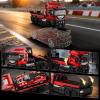 AOUHMN City Car Transporter Truck with FXX K Sports Cars Kit, 2 in 1 Model Car Building Set for Aldults, Ages 14+, Gift for Birthday, Detailed Carrier & Trailer Truck to Display (1728PCS, A-95002) view 4