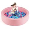 Round Foam Ball Pit with Premium 25D Sponge Core, Soft PU Leather Cover, and Built-in Cushioned Base for Comfortable Active Use view 2