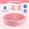 Round Foam Ball Pit with Premium 25D Sponge Core, Soft PU Leather Cover, and Built-in Cushioned Base for Comfortable Active Use view 3