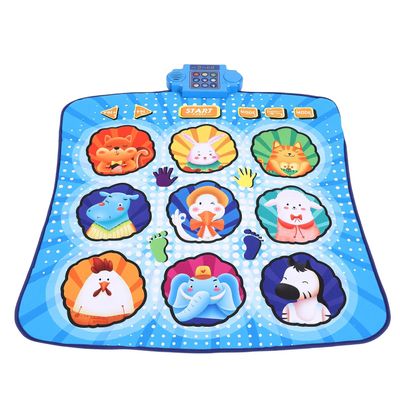 SUNGOOYUE Dance Pad, Electronic Music Mat with 80 Sounds Foldable Non Slip Playmat for Kids Adults Gift for for 3 to 12 Years Old Girls Birthday Toys Gifts (Blue)