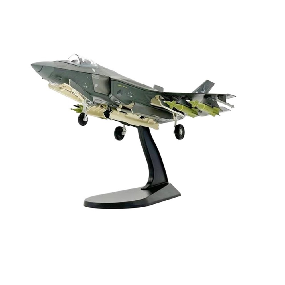 Flying Airplane Model Diecast Metal Alloy 1/72 Scale Finnish Air Force F35 F-35 Southern Lion Fighter Aircraft Airplane Plane Model Aviation Airbus
