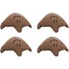BESPORTBLE 4pcs Table Corner Protectors Safety Edge Guards Silicone Collision Guards for Furniture and Kitchen, Brown Babyproofing Bumpers for Home Safety view 1