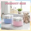 Boao 4 Pcs Woven Baskets Small Rope Storage Bin Small Basket Boho Tiny Round Storage Containers Mini Organizer for Shelves Closet Gift Basket Empty for Birthday Dog Toy Nursery Home Halloween(Macaron) view 3
