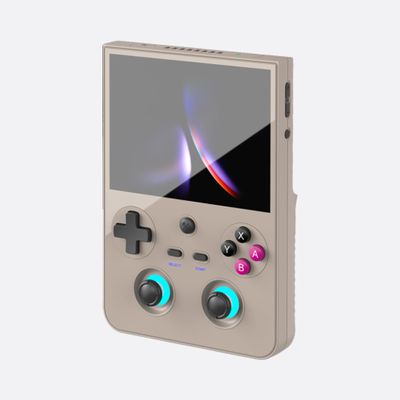 RG477V Retro Handheld Game Console with 19K+ ROMs Ready to Play 8+128GB+512GB 4.7-inch Touch Screen Dimensity 8300 Processor Android 14 WiFi 6E Bluetooth Gaming Handheld (Retro Gray-512GB)