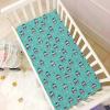 Baby Crib Sheet Cute Penguin Snowflakes ChristmasCrib Mattress for Boys and Girls Playard Sheet Soft Breathable Fitted Baby Mattress Cover 52x28in view 2