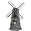 5.1 X 3.1 X 7.1 in Bronze Windmill Decor, European Style Metal Windmill Model for Bookshelf, Wine Cabinet, Unique Gift, Desktop Ornament view 1
