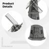 5.1 X 3.1 X 7.1 in Bronze Windmill Decor, European Style Metal Windmill Model for Bookshelf, Wine Cabinet, Unique Gift, Desktop Ornament view 2