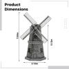 5.1 X 3.1 X 7.1 in Bronze Windmill Decor, European Style Metal Windmill Model for Bookshelf, Wine Cabinet, Unique Gift, Desktop Ornament view 4