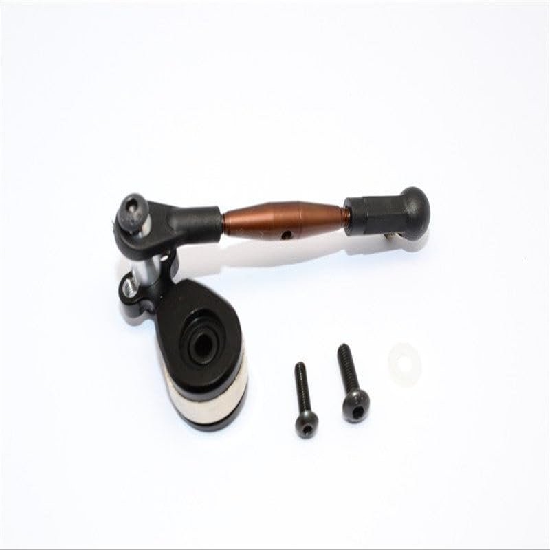 Aluminum Hi-Torque Servo Saver 25T with Steel Tie Rod for Tamiya R/C GF01 - Black