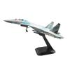 Flying Airplane Model 1/100 Scale SU35 Super Flanker Military Model Toy SU-35 Heavy Fighter Russia Army Air Force Diecast Metal Plane Aviation Airbus(Titanium) view 2