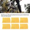 KAIXINM 10Pcs Bike Protective Sticker, DIY Wear Resistant Anti Scratch Decal, Bike Chain Frame Protection Sticker with PVC Material, Includes 130 Small Stickers for Most Bikes (Yellow) view 2